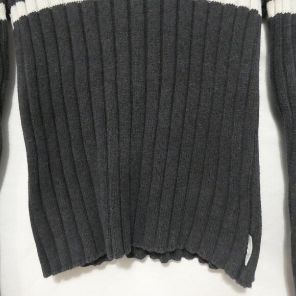 DKNY ACTIVE | medium | Striped Ribbed Turtleneck Long Sleeve Sweater - Picture 7 of 14